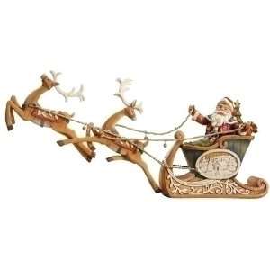  20 Woodland Inspirations Santa Claus On Sleigh with Reindeer 