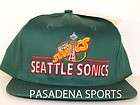 Vintage Seattle Super Sonics Snapback Hat Cap Kemp NWT  