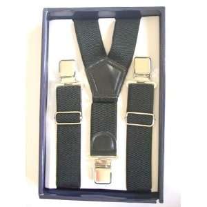   Suspender Braces Black with Leather Junction Suspender Braces Beauty