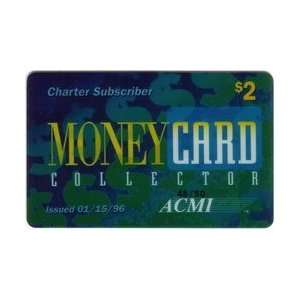   Card $2. MoneyCard Collector Magazine Charter Subscriber SPECIMEN