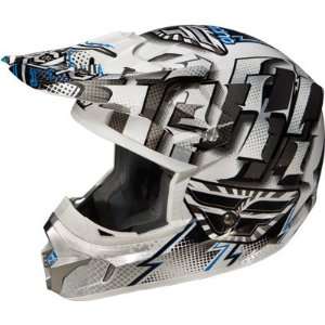  Fly Racing Kinetic Dash Helmets White/Black/Silver Large 