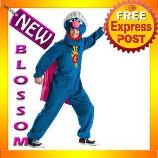 C137 Deluxe Sesame Street Super Grover Adult Costume  