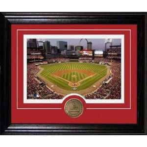  Busch Stadium St. Louis Cardinals Framed With Bronze Coin 