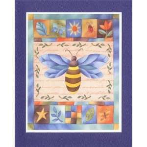 Busy Bee, Bugs & Insects Note Card, 5x6.25
