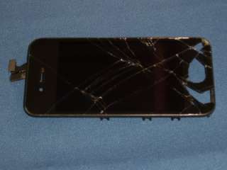 Broken iPhone 4 4G OEM Screen Glass Assembly GOOD LCD  