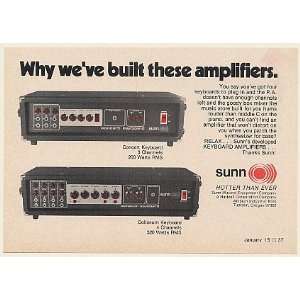  1976 Sunn Concert and Coliseum Keyboard Amplifiers Amps 