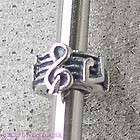 BS 283 Music Staff with Notes Bead Charm Authentic Carlo Biagi 