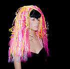uv glow bubblegum candy hot pink neon yellow hair falls