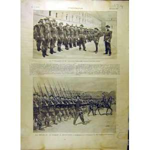   8Th Company Infantry Review Longchamp French Print