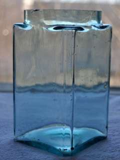 1910s Russia Kerosene or Oil Lamp Bubbly Glass Bottle  