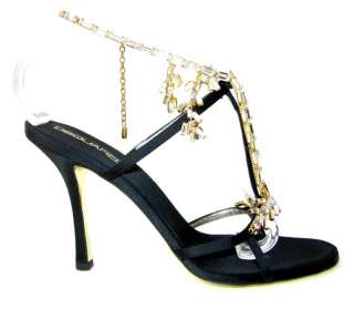NEW DSQUARED SHOES SANDALS SWAROVSKI CRYSTALS & GOLD CHAIN 9 39  
