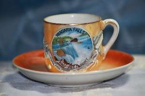   Dragonware Niagara Falls Demitasse Cup Sauce Lithophane Geisha  