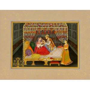  The First Night (Suhag Raat)   Water Color Painting on 