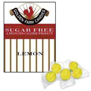 Golden Farm Candies, Sugar Free Hard Candy Lemon, 3.25 oz 1 Bag 