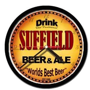  SUFFIELD beer and ale cerveza wall clock 