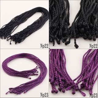 MultiColor 18 Silk Thread Cord String To European Bead Charm Necklace