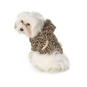  Nikos Leopard Print Hoodie Dog Coat Small