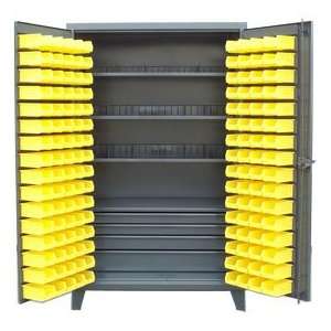 Strong Hold® All Welded 12 Gauge Cabinet With 144 Bins And Drawers 