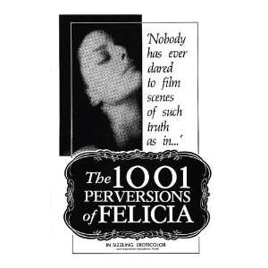  1001 Perversions of Felicia Original Movie Poster, 27 x 