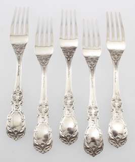 5pc Lot Sterling Silver Forks Francis I Reed and Barton  