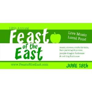  3x6 Vinyl Banner   Feast of the East 