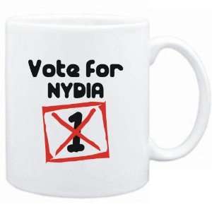  Mug White  Vote for Nydia  Female Names Sports 