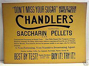 1940 Chandler Drug Store Pellet Sign Old St Louis Stock  