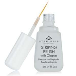  STAR NAIL Striping Brush with Cleaner Health & Personal 