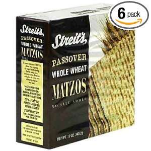 Streits Whole Wheat, 11 Ounce (Pack of 6)  Grocery 