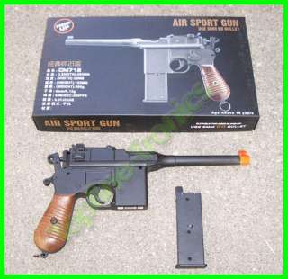2x Airsoft FULL METAL HALO WW2 German WWII Pistol Gun  