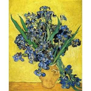 Oil Painting Still Life with Irises Vincent van Gogh Hand Painted Ar
