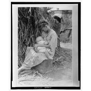   Cornstock madonna,breastfeeding,Orin Crooker,IL,c1916