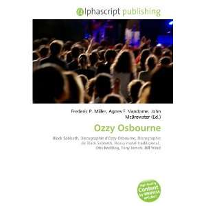  Ozzy Osbourne (French Edition) (9786132702920) Books