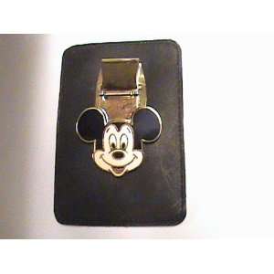   Mouse Money Clip with Leather Credit Card Holder 