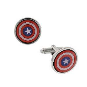  Captain America Shield Logo Cuff Links 