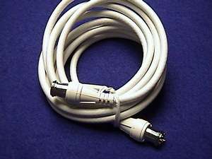 ft White 75 ohm TV Antenna Coaxial Cable f 56 plugs  