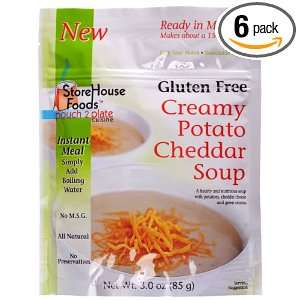 StoreHouse Foods Gluten Free Creamy Potato Cheddar Soup, 3 Ounce (Pack 