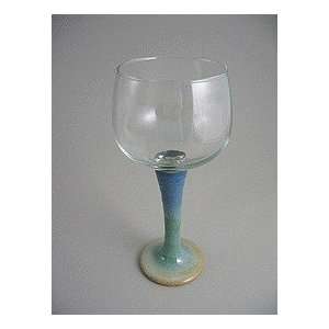  Handmade pottery wine goblet   jade sky Jason Silverman 