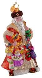 Christopher Radko Gifted Journey Santa Ornament 1014115  