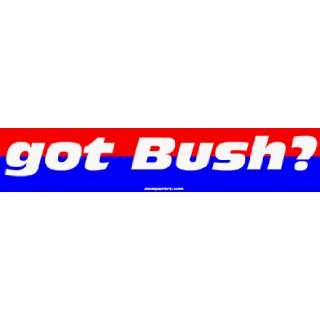  got Bush? MINIATURE Sticker Automotive