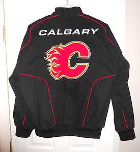 Calgary Flames Cotton Jacket Size Large NWOT  