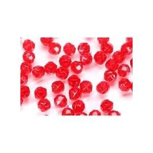   Darice 10mm Faceted Beads Seed Beads   Christmas Red Arts, Crafts