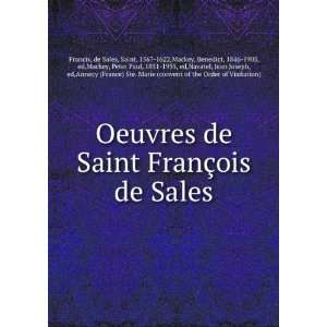   France) Ste. Marie (convent of the Order of Visitation) Francis Books