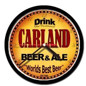  CARLAND beer and ale cerveza wall clock 