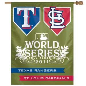   2011 World Series 27 by 37 Inch Vertical Flag