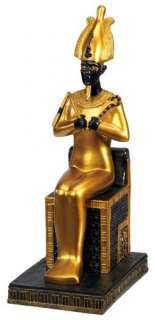 Egyptian Sitting Osiris Statue Figurine Seated Figure  