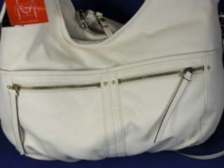 Style & Co White Leather Like Starry Shoulder Bag  