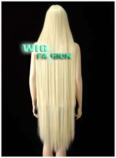 Super Long 48 in. Light Blonde Hair Wig FP03  