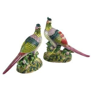  Exotic Birds Collection Pheasant Figurine Pair