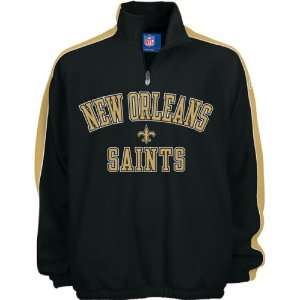   Saints Black/Gold Stelter 1/4 Zip Fleece Jacket